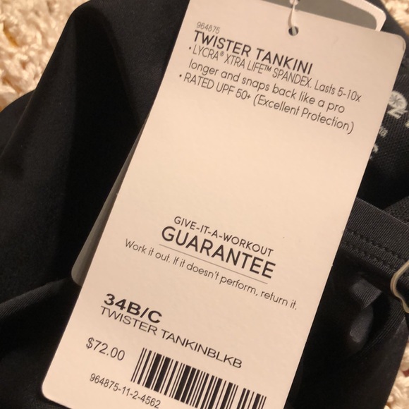New w/tags! Athleta Tankini Swim Top 34 B/C - Picture 5 of 5